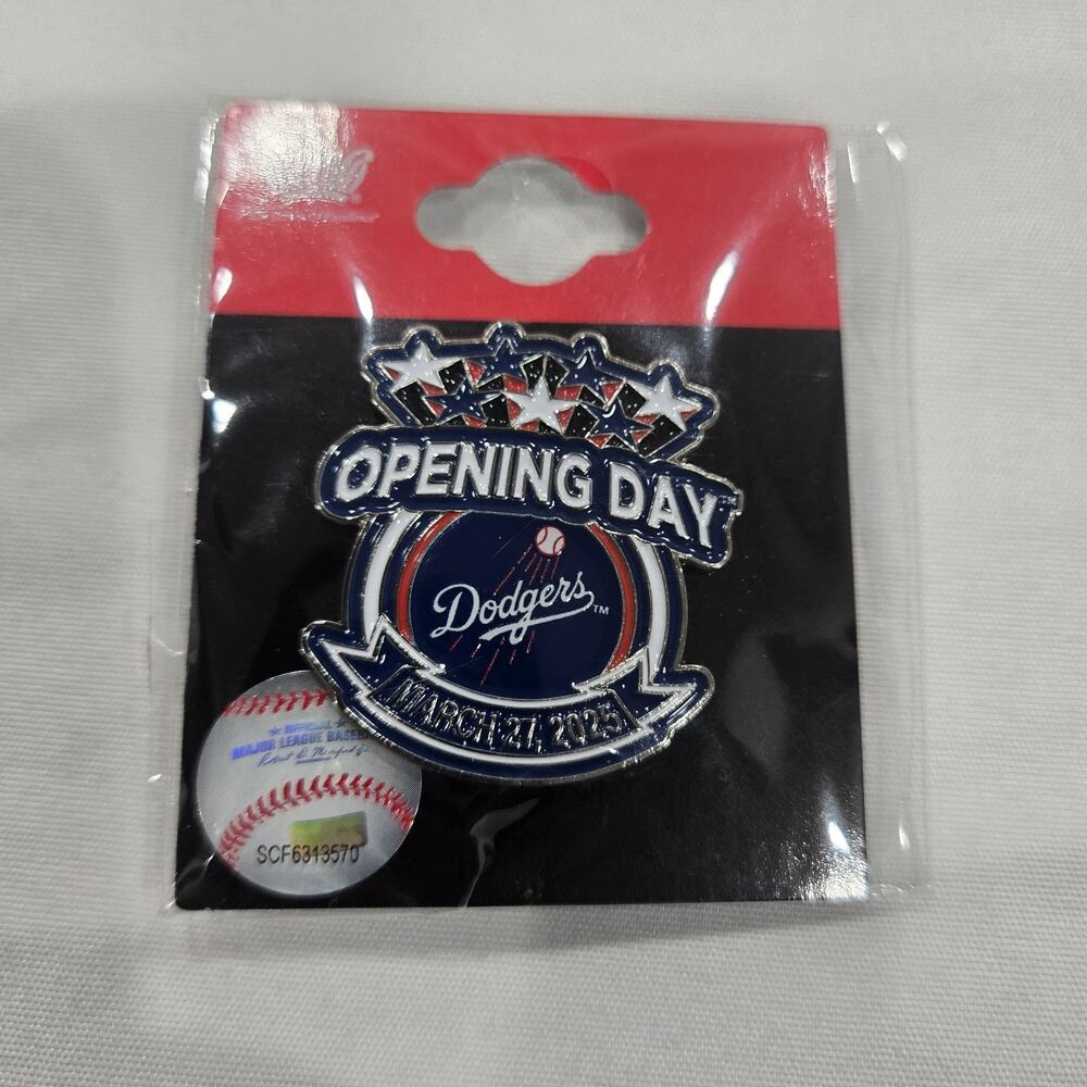 2025 Los Angeles Dodgers Opening Day Pin Stars Dodgers vs. Tigers